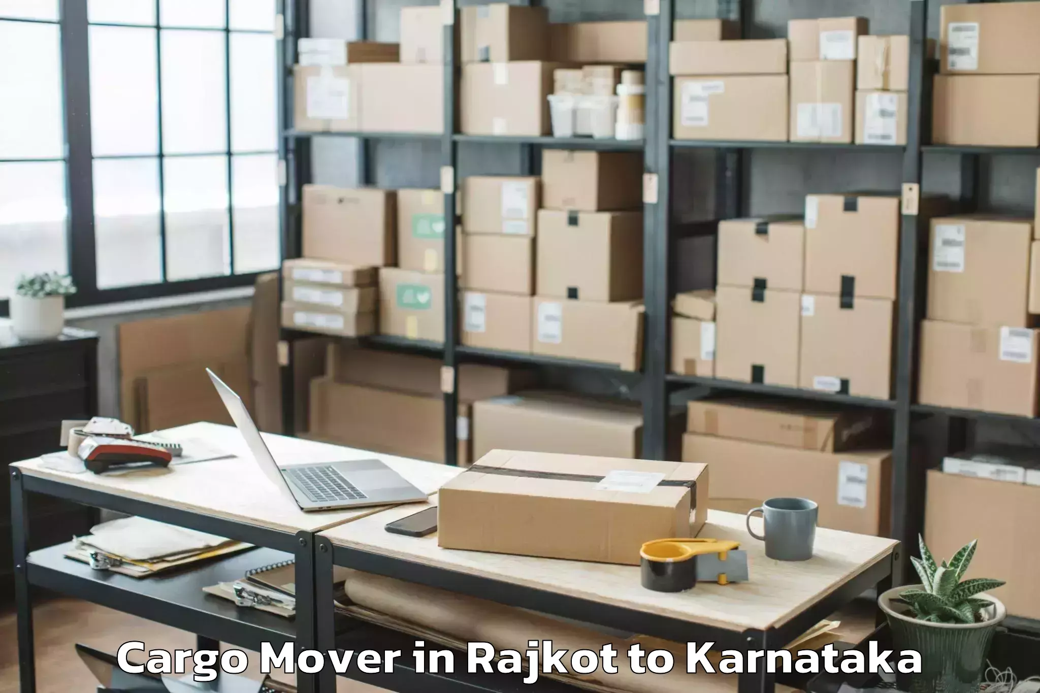 Book Rajkot to Uchilakere Cargo Mover Online